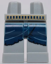 Lego Light Bluish Gray Mummy Legs Wrap Dark Blue Gold