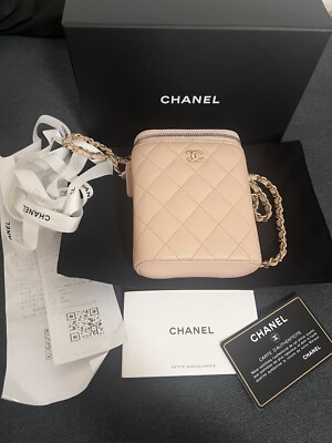 Chanel Vertical Vanity bag. Quilted CaviarSmall Pink
