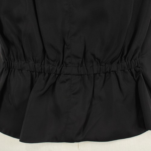 Italo Ferretti NWT Formal Vest / Waist Coat Size XL in Solid Black 100% Silk - Picture 5 of 7
