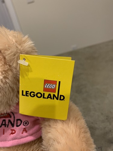 LEGOLAND Light Brown Bear w/Pink Plush Animal Toy 9" - Bild 3 von 3