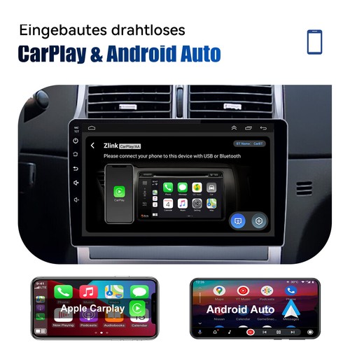 2+32G Android 12 Autoradio CarPlay GPS Navi DAB+ MIK Kamera Für Peugeot 2002-13 - Bild 7 von 13