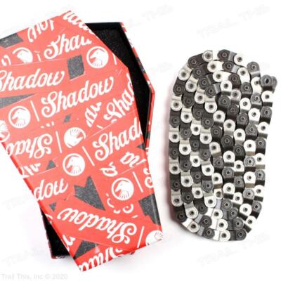 Shadow Conspiracy Interlock V2 Half Link 1/2'' x 1/8'' BMX Bike Chain Silver/Black