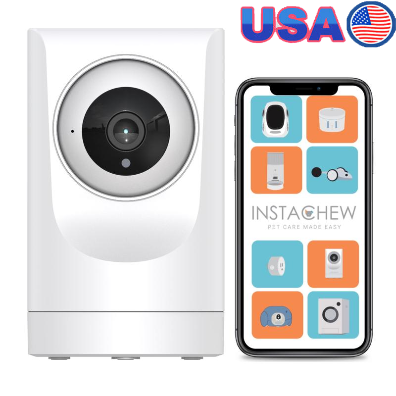 360° Smart Wireless Pet Camera 1080p HD Video 2-Way Audio Night Vision New-image