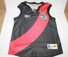 AFL Essendon Bombers Football Club Jersey Jumper Size Youth 12 4 Signatures