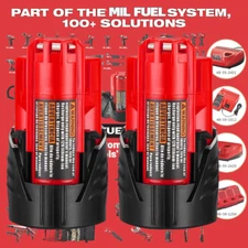 2Pack 3.5Ah For MILWAUKEE 48-11-2401 12V Lithium Ion Battery 48-11-2420