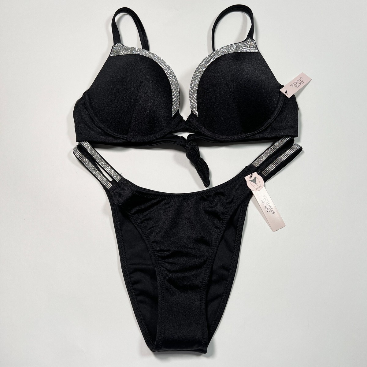 【３６Ｃ／Ｍ】プッシュアップブラ＆ブラジリアンVictoria's Secret Victoria Secret 36C M VERY SEXY Push Up Bikini Top Bottom Set
