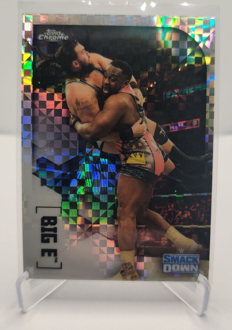 2020 Topps Chrome WWE  X-Fractor #10 Big E wrestling card