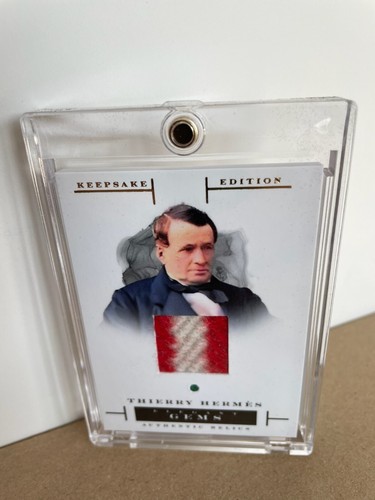 2023 SUPER BREAK KEEPSAKE EDIT. Thierry Hermes Relic &Auth Real Emerald Gemstone - Picture 1 of 3