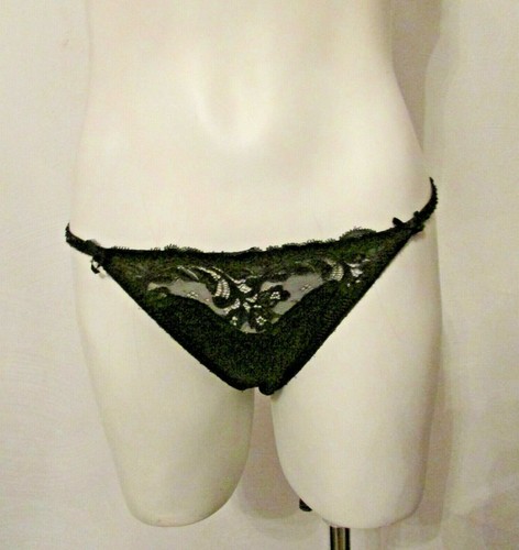 Victoria's Secret Gold Label 647 Silky Nylon String Bikini Panties M made in USA - Picture 12 of 12