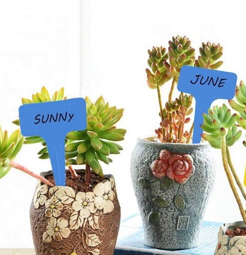 White T-Shaped Plant Labels | Color Mix Marker Seed Stake Reusable Waterproof - Bild 89 von 98