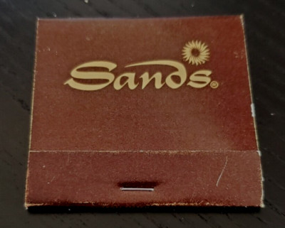 Sands Casino Las Vegas Brown Full Unstruck 30 Strike Matchbook