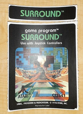 Replacement Atari 2600 Surround Label - Machine cut just peel and stick