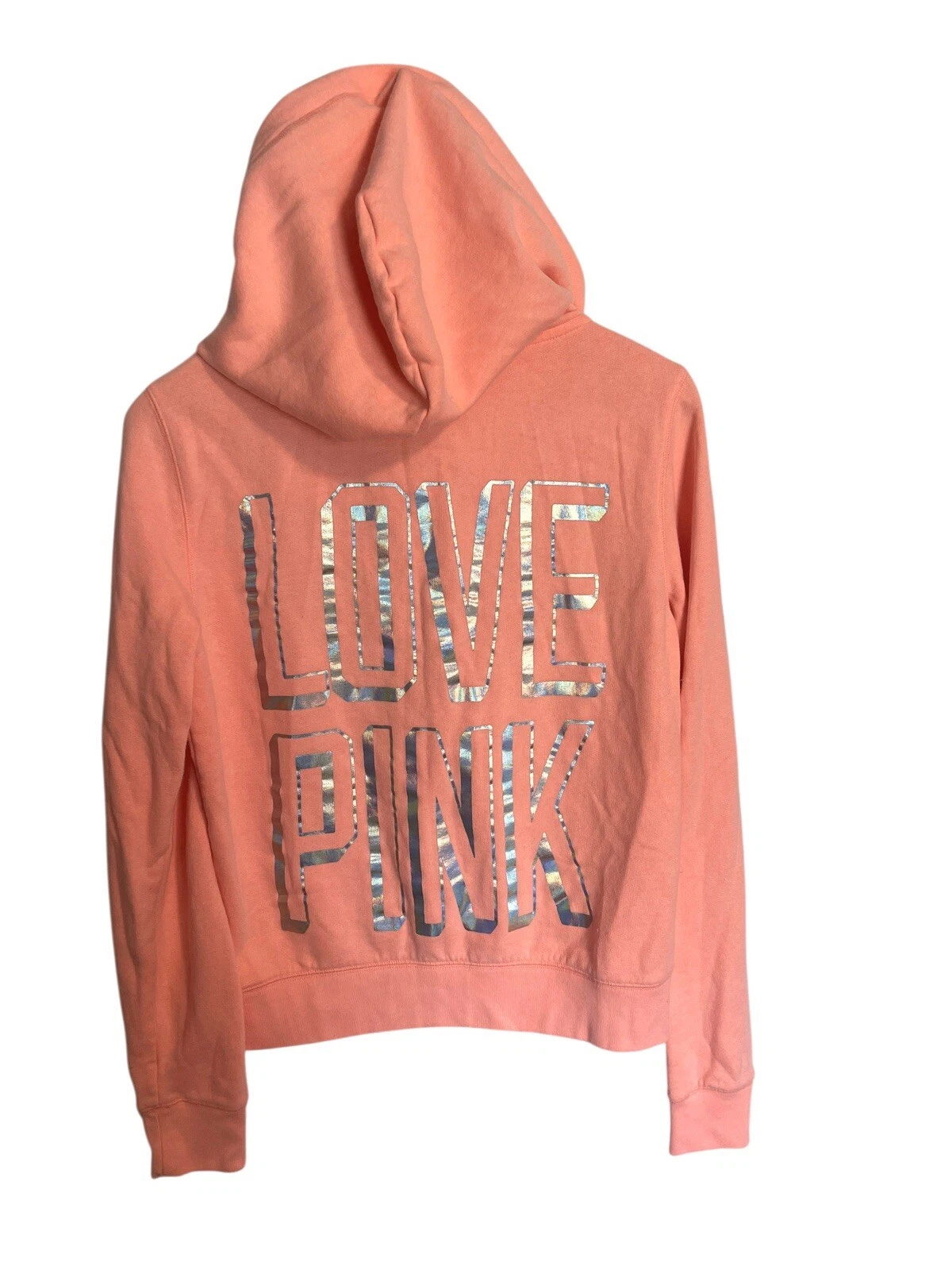 UNDERCOVER Felpa con cappuccio Victoria's Secret ROSA full zip arancione taglia media