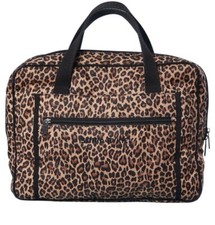 Computer Bag In Leopard Printed Nylon Sonia Rykiel