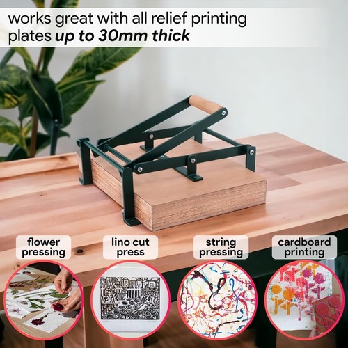 Machine de presse à main d'impression Linogut découpes blocs de linoléum pour gravure - Photo 43 sur 49