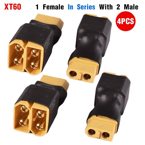 RC LiPo Battery Plug XT60 T Parallel Series Adapter Connectors Female / Male - Picture 35 of 39