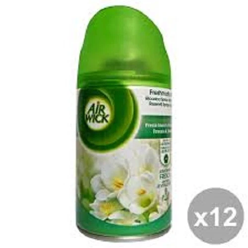 12 Ricariche fresia bianca e gelsomino AIR WICK FRESHMATIC Ricarica originale