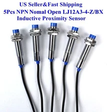 5Pcs LJ12A3-4-Z/BX NPN Nomal Open Inductive Proximity Sensor Switch DC6V-36V  