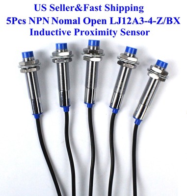 5Pcs LJ12A3-4-Z/BX NPN Nomal Open Inductive Proximity Sensor