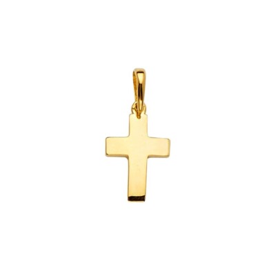 14K Yellow Gold Cross Pendant 20mmx10mm - - Exclusive Chain Discounts