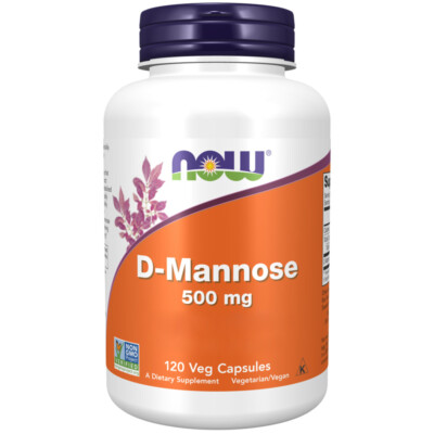 Now Foods, D-Mannose, 500mg, 120 Veg. Kapseln - Blitzversand