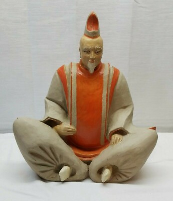 Vintage Austin Productions Samurai Sculpture Statue 15'' Uesugi Shogun Adviser