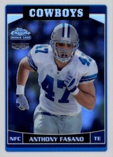 2006 Topps Chrome Refractor #249 Anthony Fasano RC Special Edition - Cowboys
