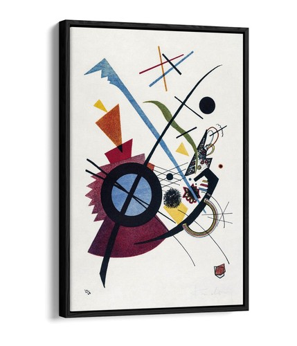 WASSILY KANDINSKY "VIOLET" ABSTRACT BAUHAUS -FLOAT EFFECT FRAME CANVAS ART PRINT - Picture 9 of 12