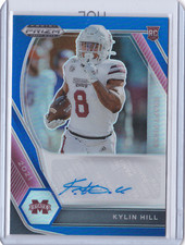 2021 Prizm Draft Picks KYLIN HILL Blue AUTO Autograph RC Rookie Card 9/149