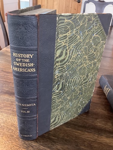 A History of Swedish-Americans of Minnesota 3 Vol Set 1910 LEATHER Spine Corners - Picture 12 of 24