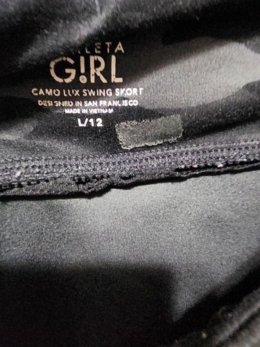 Athleta Girl L 12 Camo Lux Swing Athletic Skirt Camo Golf/Tennis Skirt *Altered - Picture 9 of 12