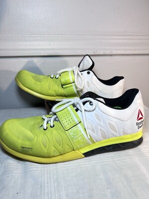Reebok CrossFit Lifter Plus 2.0 Training Shoes Mens Sz 9 Yellow V65905