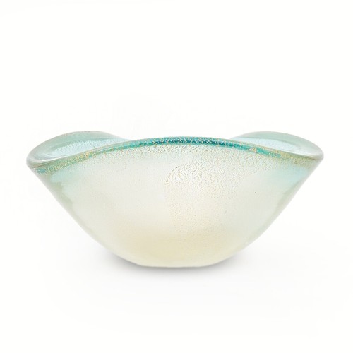 Murano Glas Schale mit Goldeinschlüssen, 60er Jahre, Bowl, Mid-Century » - Bild 4 von 12