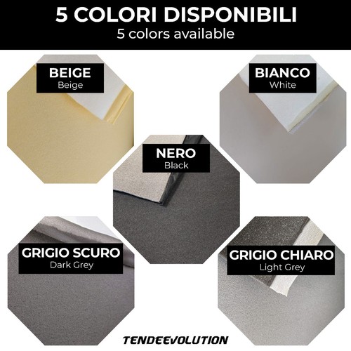 Kit rivestimento tessuto cielo tetto auto colore nero beige grigio + colla eco - Zdjęcie 23 z 31