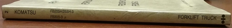 Руководство по вилочному погрузчику KOMATSU для моделей FB20SH/25SH-3 и FB30S-3 - Изображение 2 из 2
