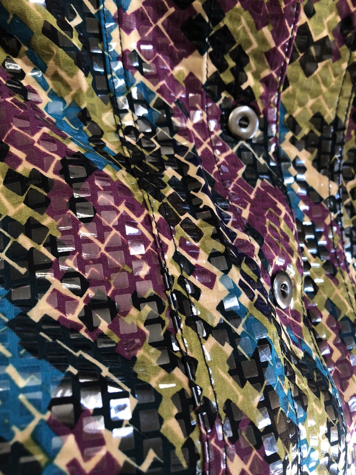 Ruby Rd. Short Blazer Jacket Multi Color Turquois… - image 3