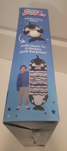 Happy Nappers Shak The Shark Play Pillow Sleeping Bag Sack Kids Snuggly Soft - Picture 5 of 8