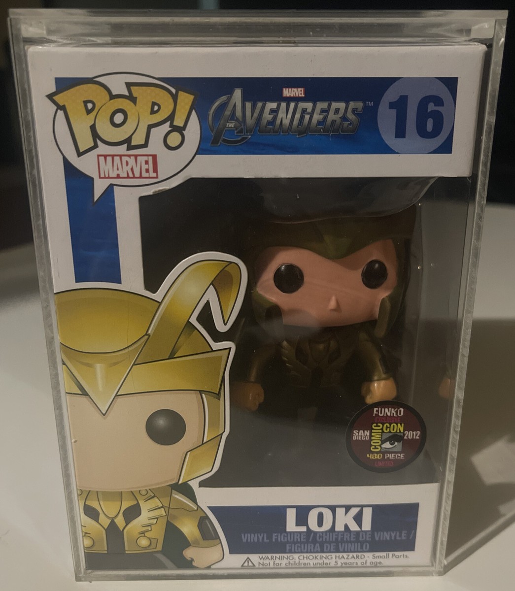 RARE! Funko Marvel Gold Loki 16 Pop Vinyl Avengers SDCC 480Pc 2012