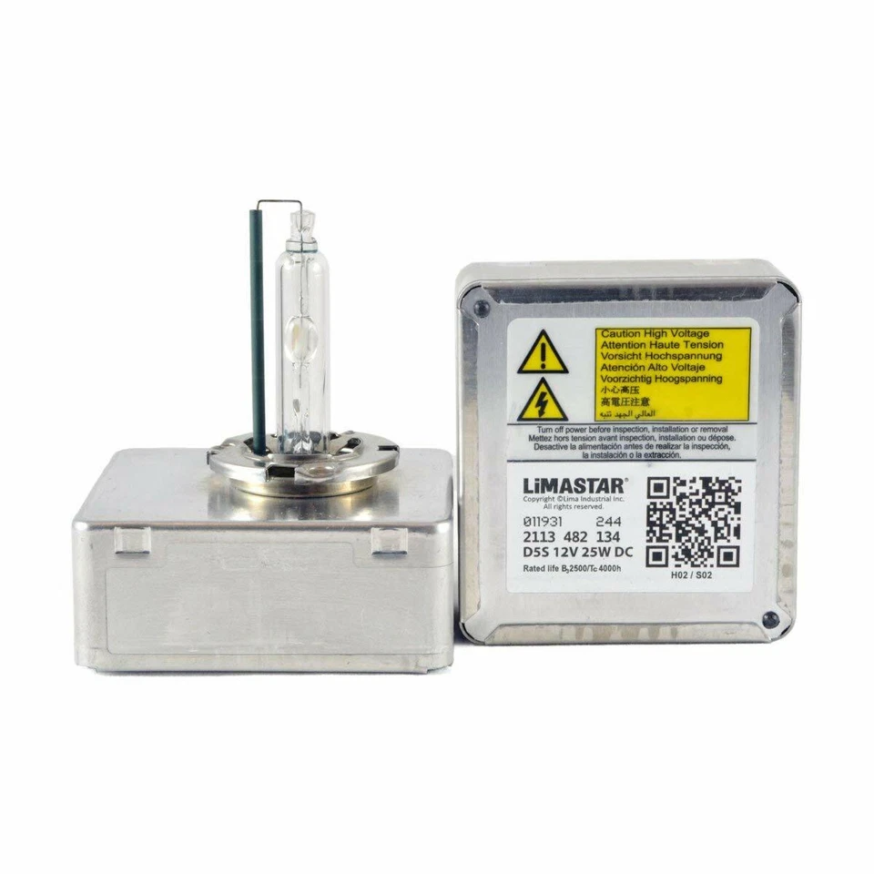 2 x 5500k D5S HID Xenon OEM Replacement Headlight Bulbs - Limastar - Image 3 of 4