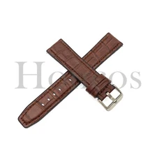 20 22 MM D/BN Leather Alligator Watch Strap Band Quick Release Fits For Luminox