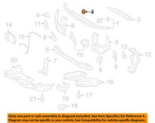 TOYOTA OEM 06-12 RAV4 Radiator Core Support-Upper Tie Bar Cushion 9054115019