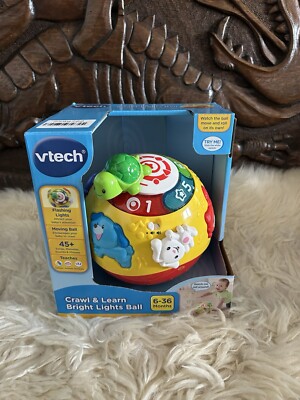 VTech Move & Crawl Ball Sounds, Lichter, Musik, Hand Auge Koordination 6 Monate + Spielzeug