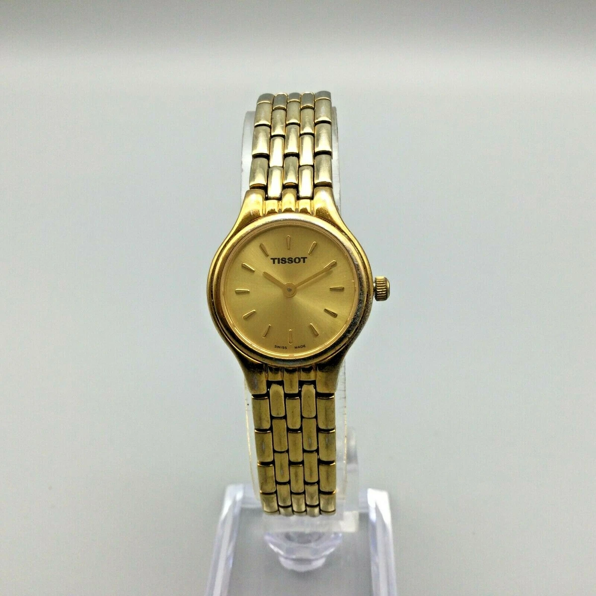 tissot watch gold and silver