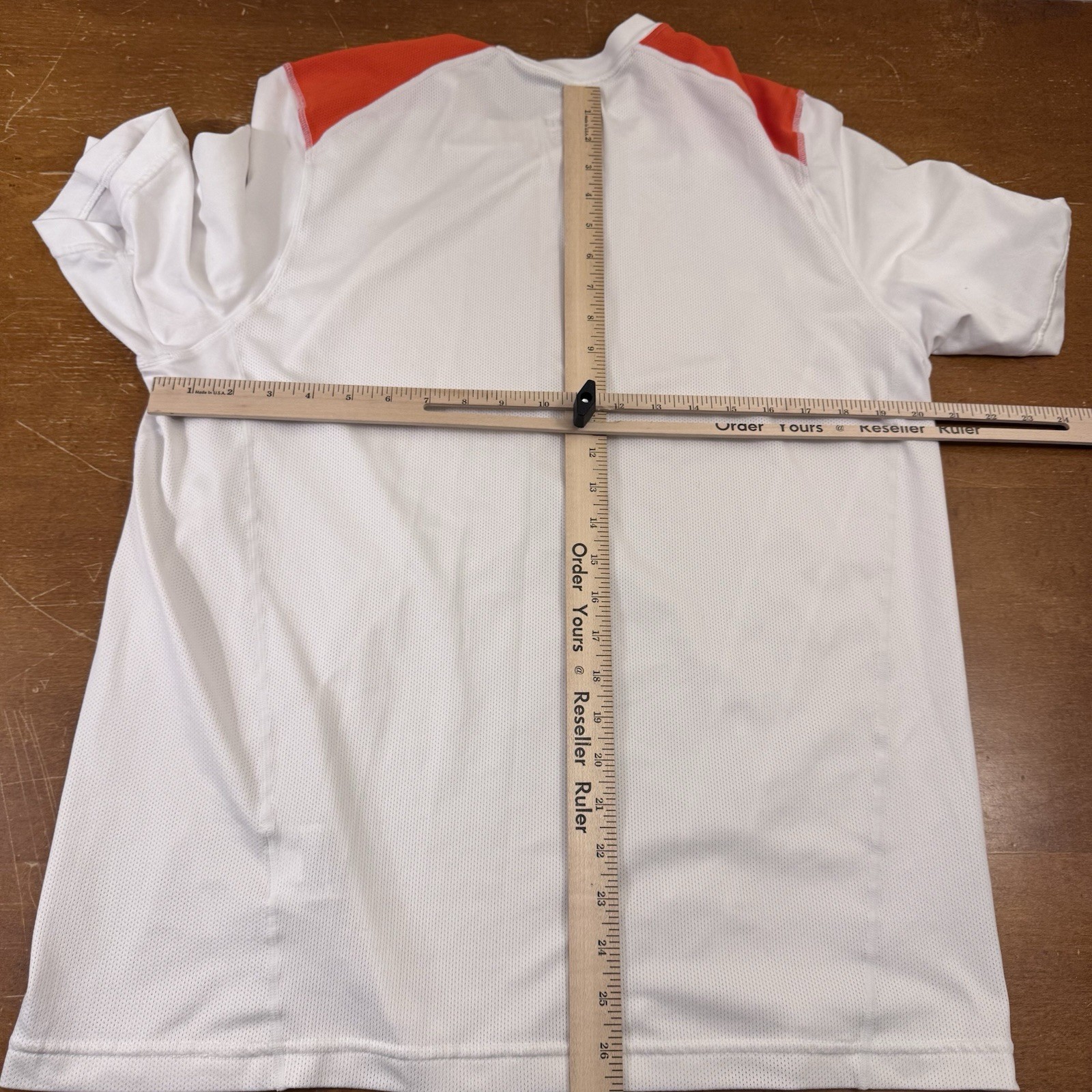 Nike Shirt Mens Large White Dri Fit Running Short Sleeve Tennis Active thumbnail 6