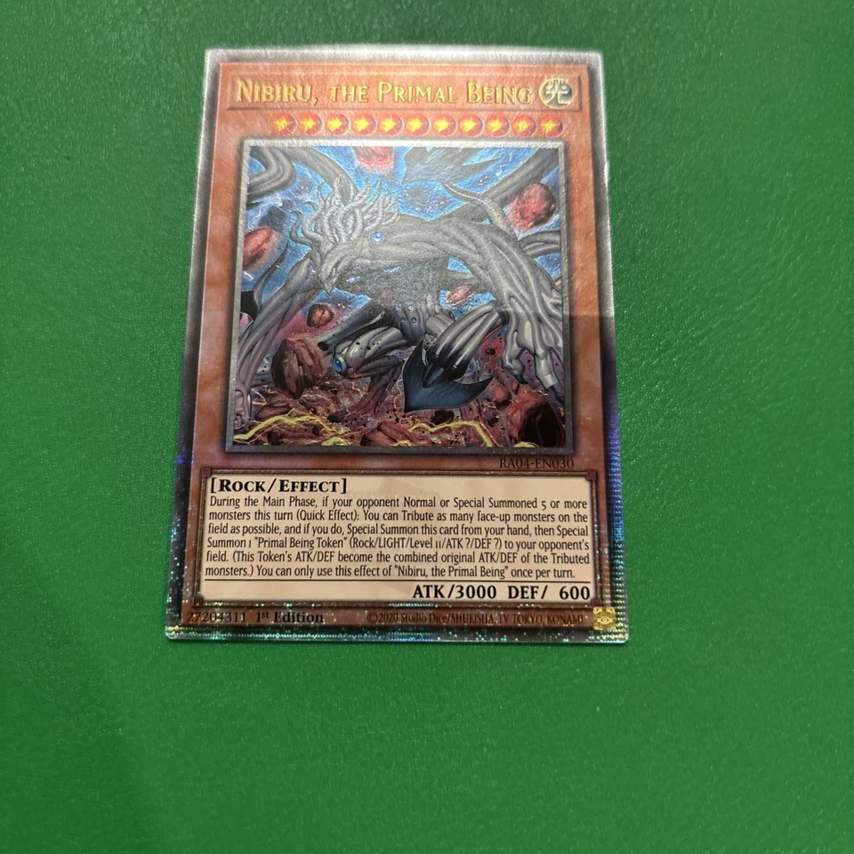 Nibiru, the Primal Being (New Art) (Quarter Century Secret Rare) RA04-EN030 Used - Image 2 of 4