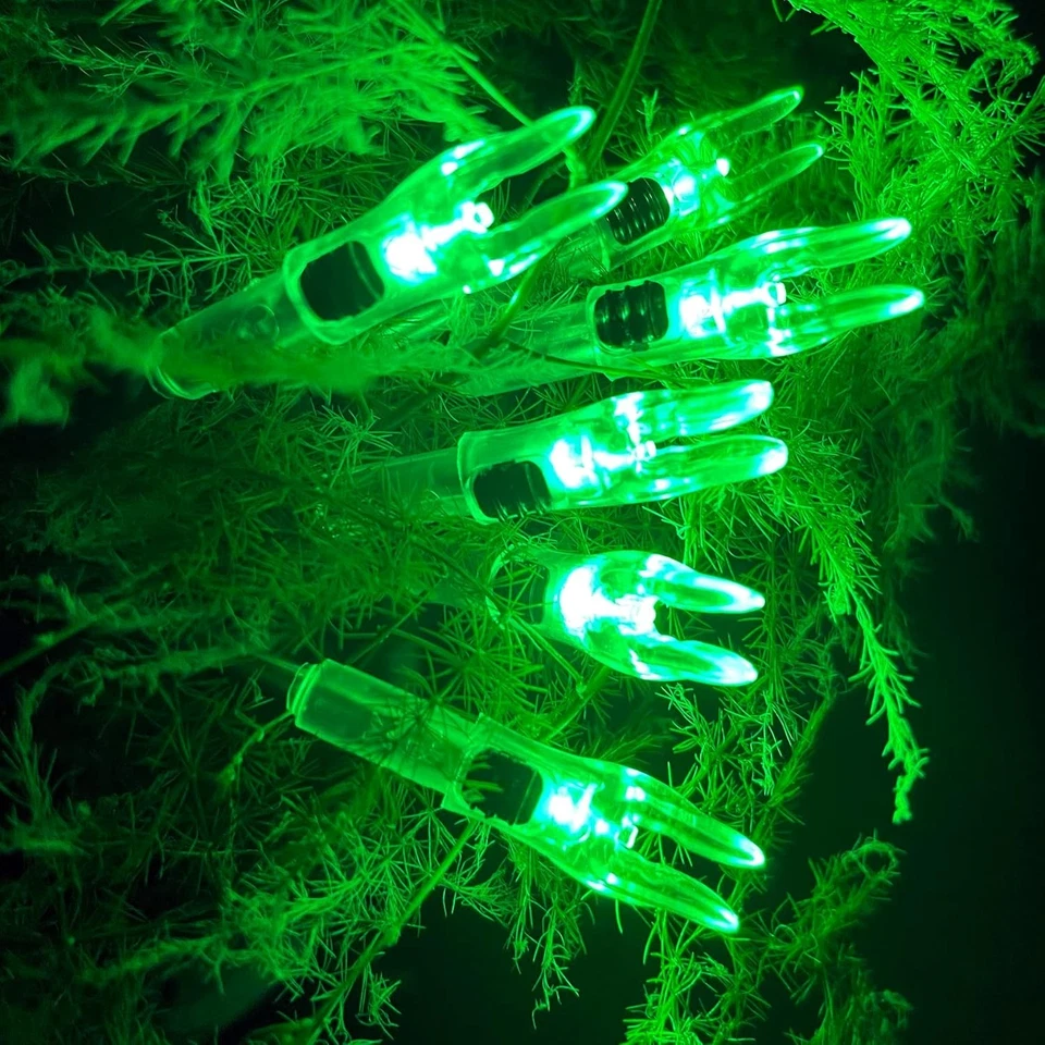 KEAUP 6 PIEZAS X levas iluminadas para flechas con .204 .233 .244 .246 diámetro interior con Foto 2 de 4