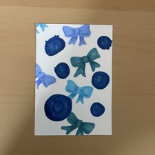 Original ACEO OOAK “Blueberry and Bows” Alcohol Marker on Paper by “Sharkuchhie”