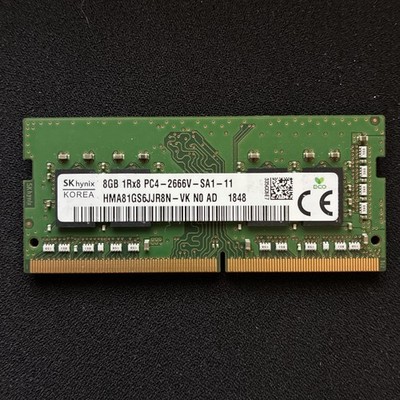 SK HYNIX 8GB 1Rx8 PC4-2666V RAM MEMORY HMA81GS6CJR8N-VK