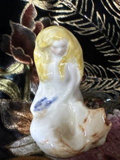 Vintage Mermaid Figurine Porcelain