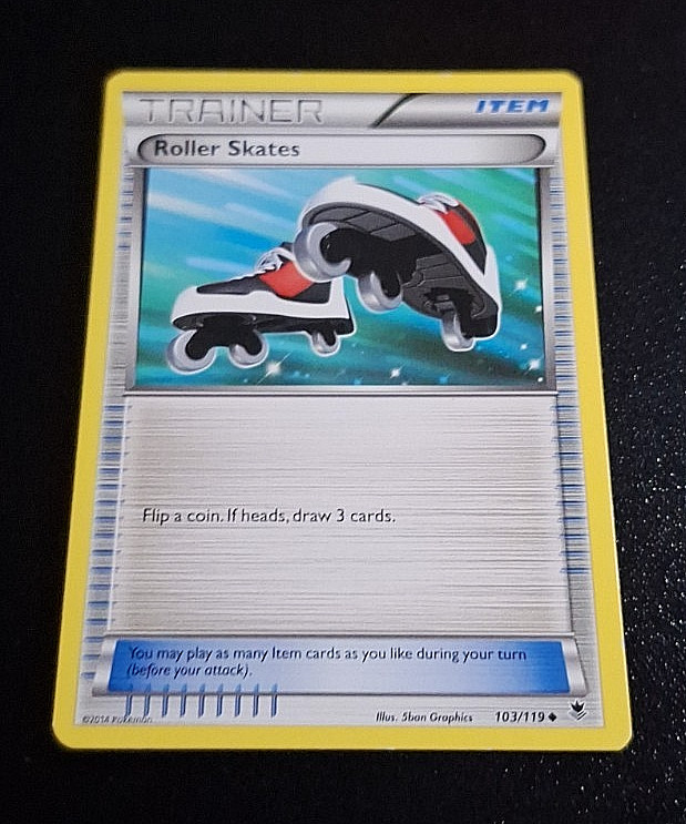 POKEMON: 2014 PHANTOM FORCES "UNCOMMON" ROLLER SKATES #103/119 LP NICE L@@K!!!